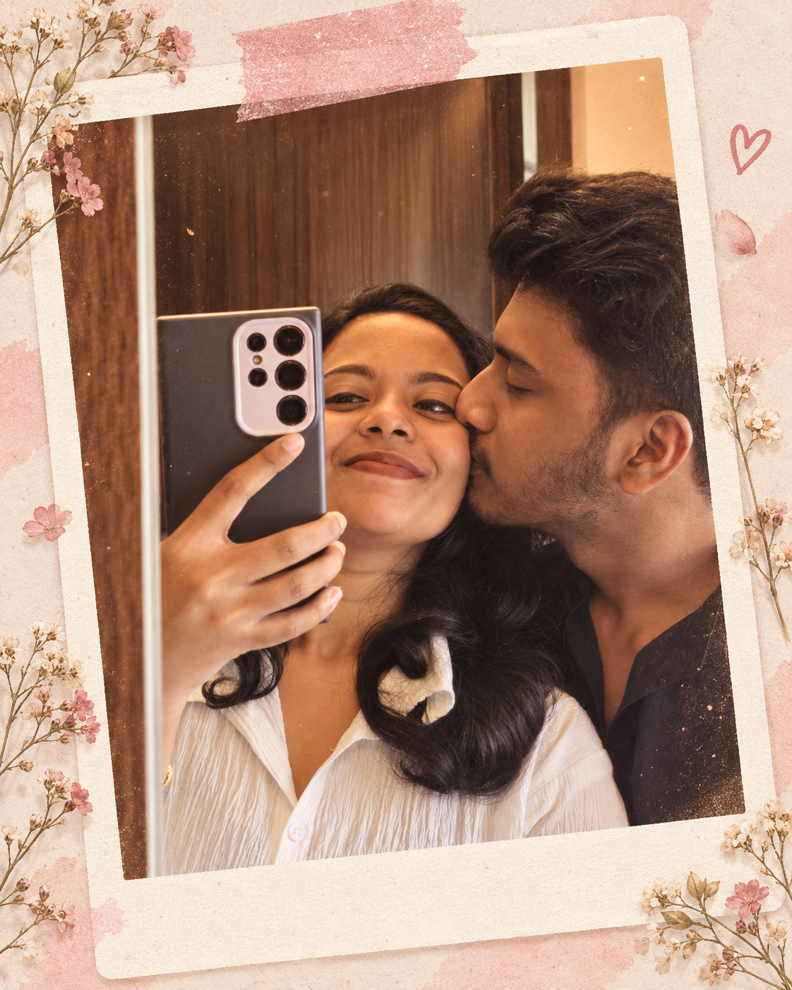 A sweet mirror selfie together