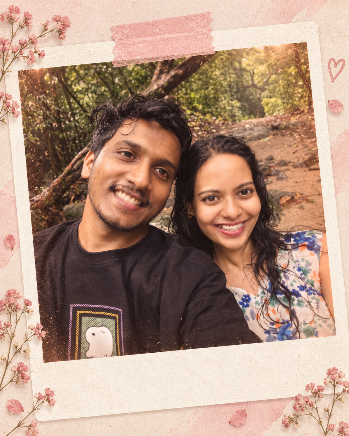 A forest selfie from an adventure together
